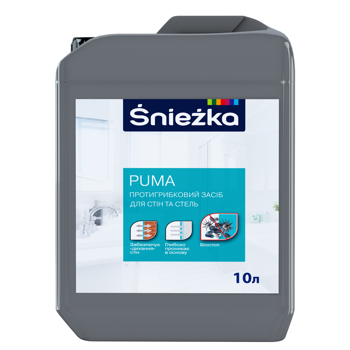 

Противогрибковое средство для стен и потолков Sniezka PUMA 10 л
