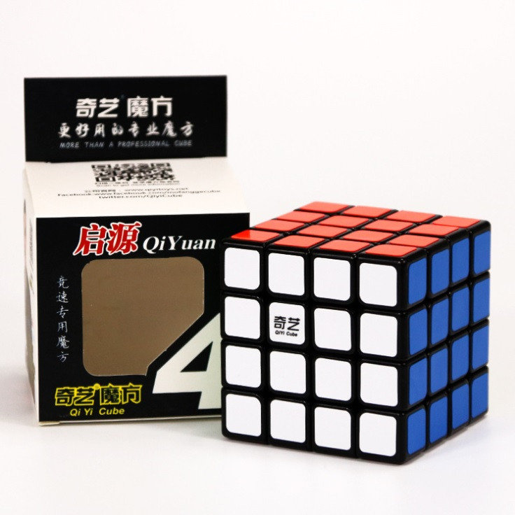 

Головоломка Кубик Рубіка QiYi 4х4 MoFangGe QiYuan чорний пластик(6948154201611)