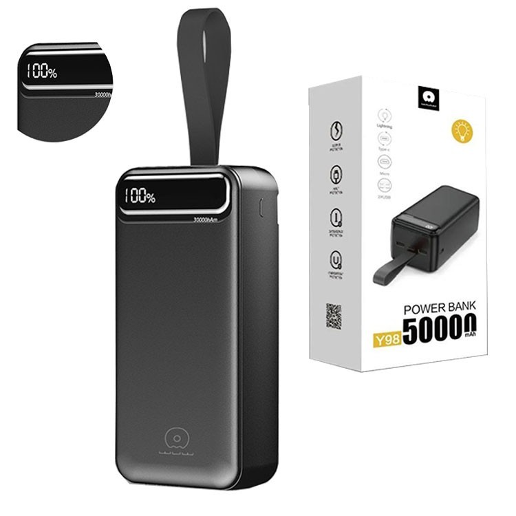 

Внешний аккумулятор Power Bank WUW Y98 50000mAh с LCD подсветкой