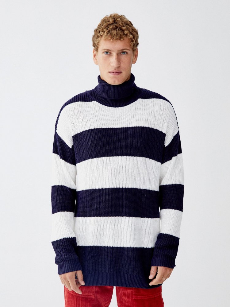 

Свитер Pull & Bear XAZ217221UEVZ M Синий с белым