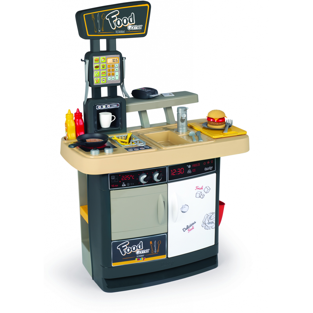 

Игровой набор Smoby Интерактивный ресторан 2 в 1 Бургер хаус 29 аксесс. (310910)