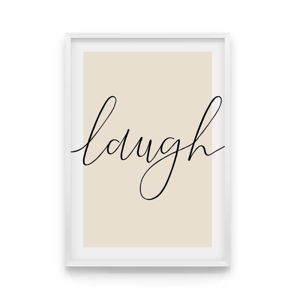 

Постер в рамке LAUGH 50x70 см