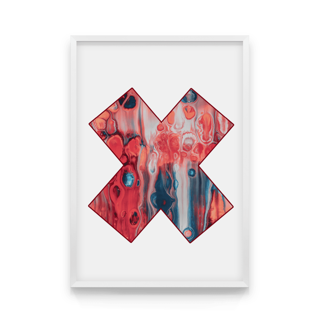 

Постер в рамке RED X 40x50 см