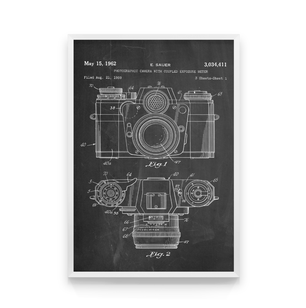 

Постер в рамке CAMERA SCHEME 40x50 см
