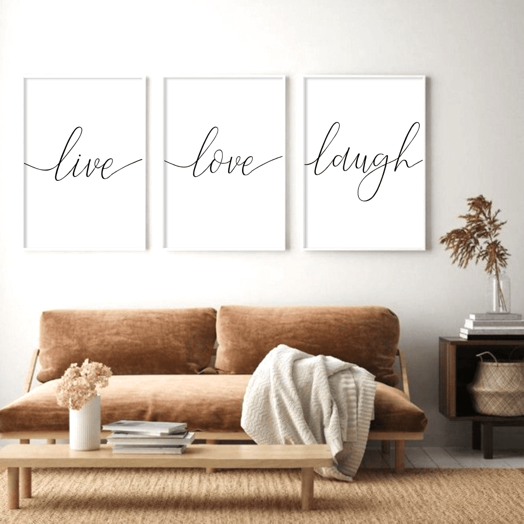 

Набор постеров в рамке LIVE LOVE LAUGH 40x50 см