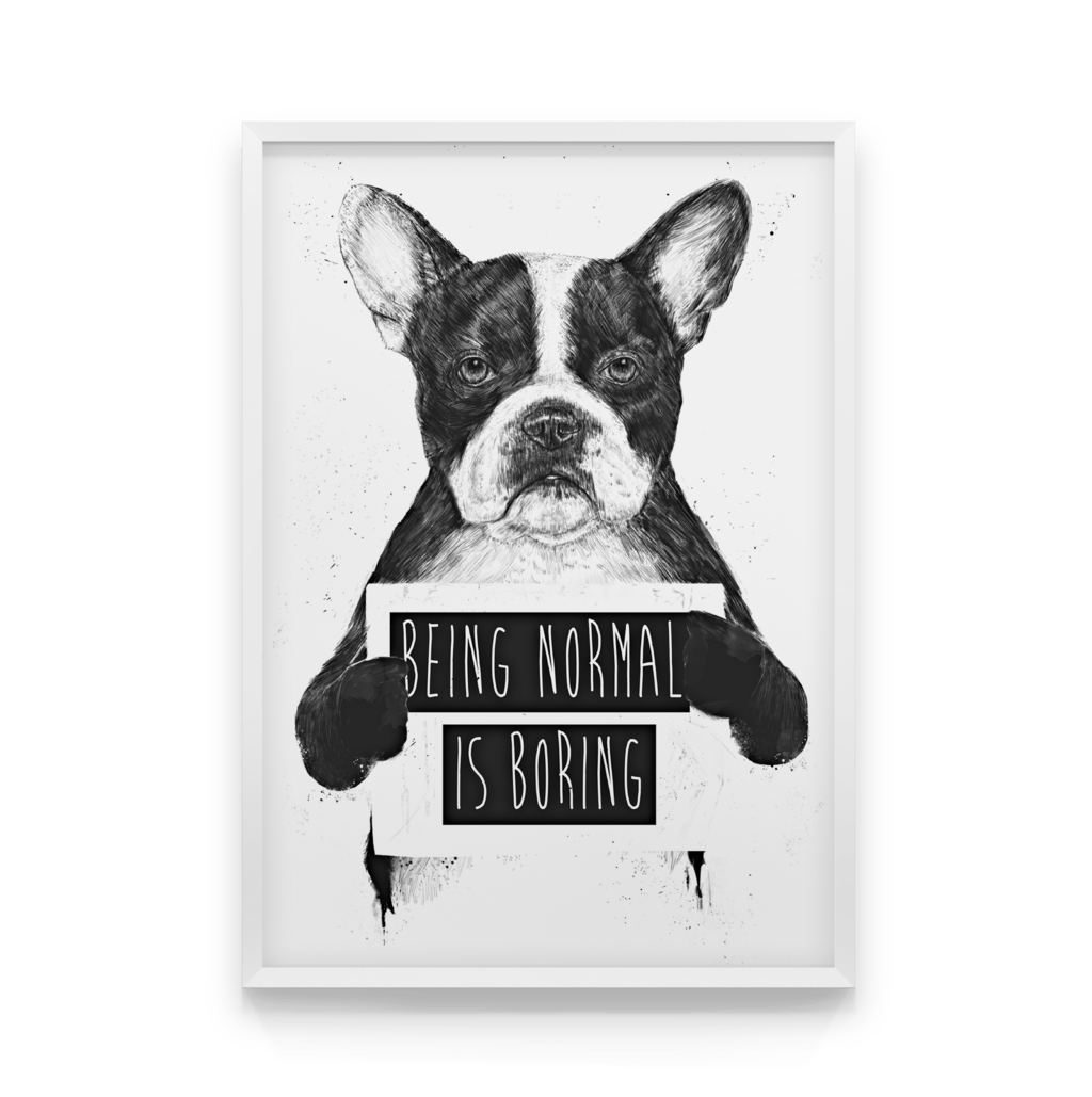 

Постер в рамке BEING NORMAL 50x70 см