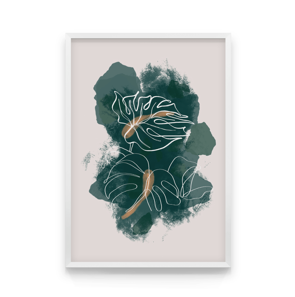

Постер в рамке ABSTRACT MONSTERA 40x50 см