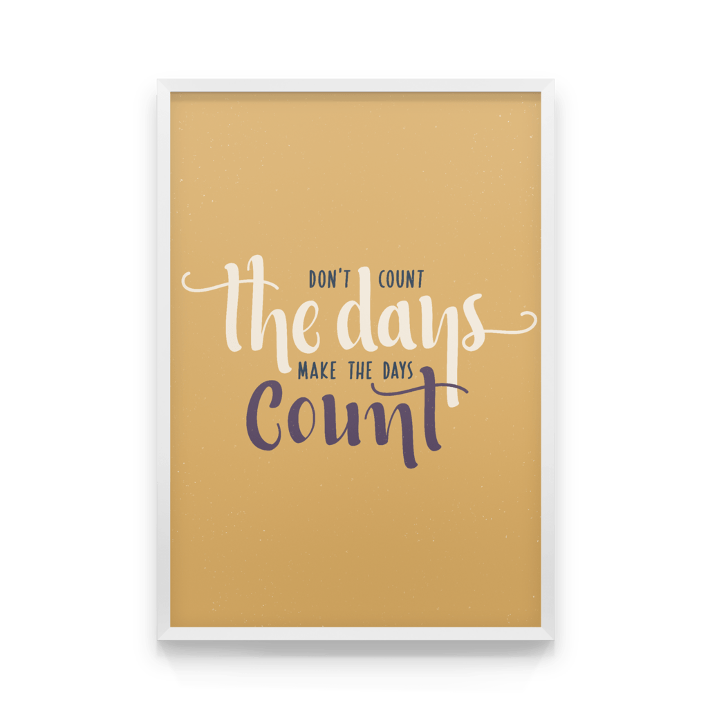 

Постер в рамке MAKE THE DAYS COUNT 50x70 см