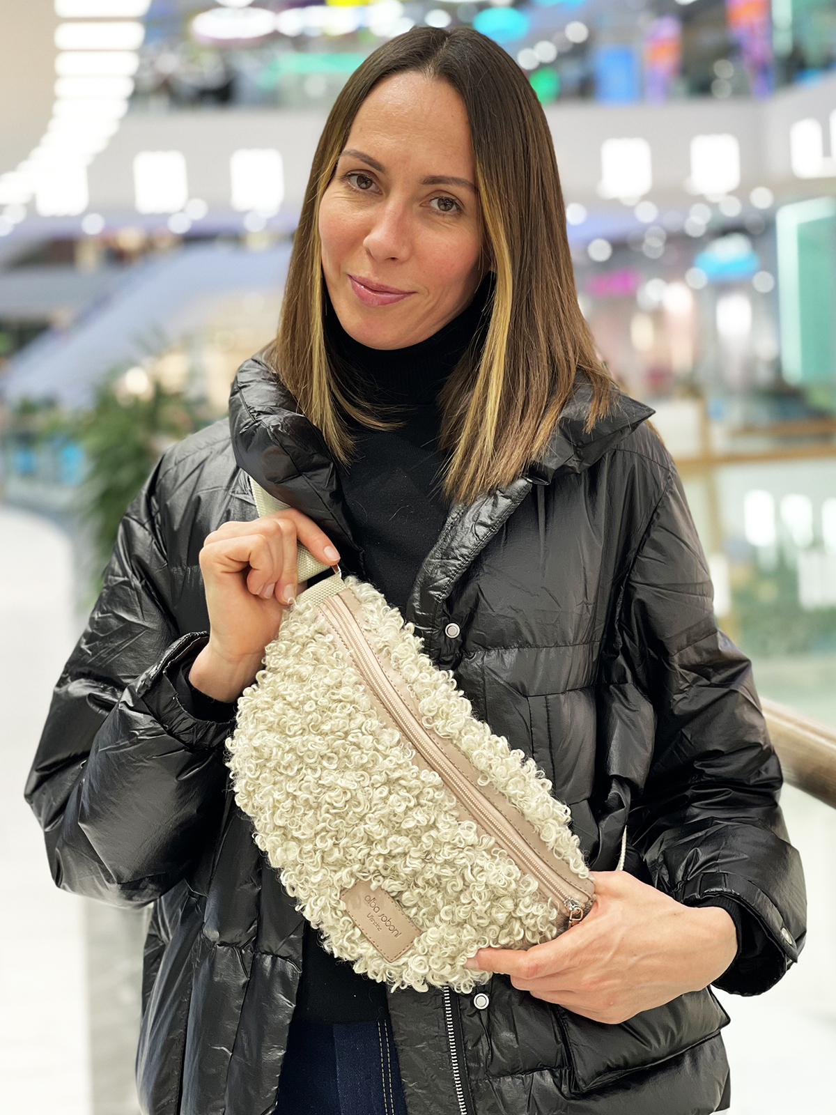 

Сумка через плечо 212461 бежевая - alba soboni