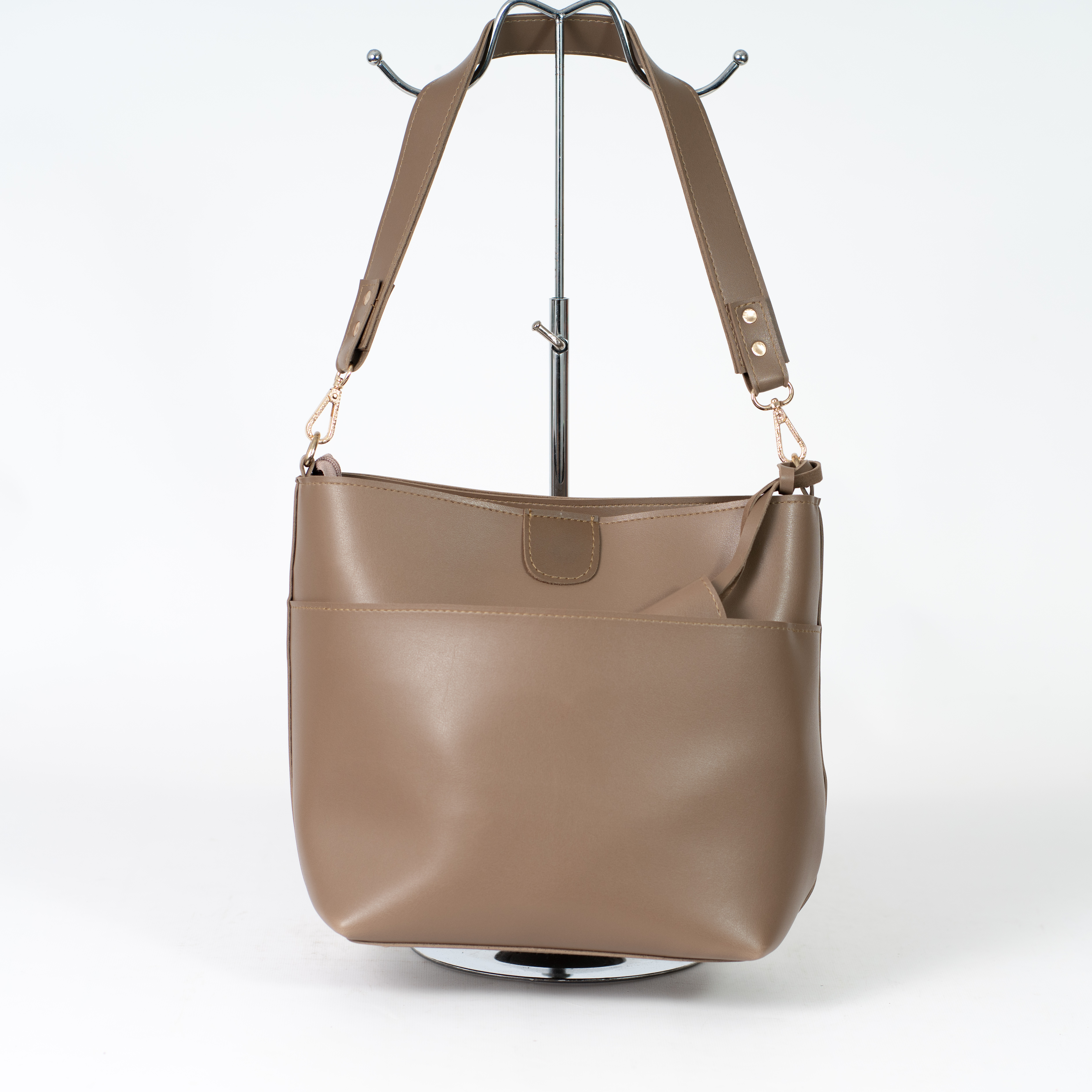 

Женская классическая сумка КСЕНИЯ №61-20/2 33x14x26 Оливковый