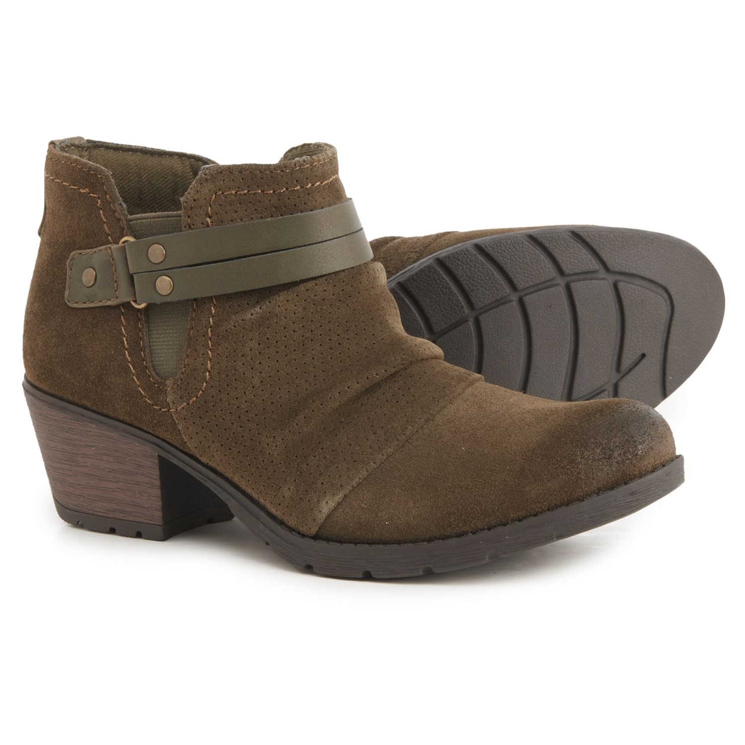 

Ботинки Earth Origins Odel Ankle Booties - Suede Olive, 37.5 (245 мм)