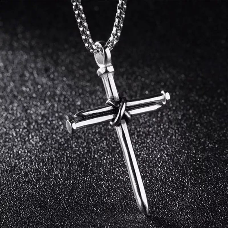 

Цепь с подвесом Hemst в виде крестика Silver