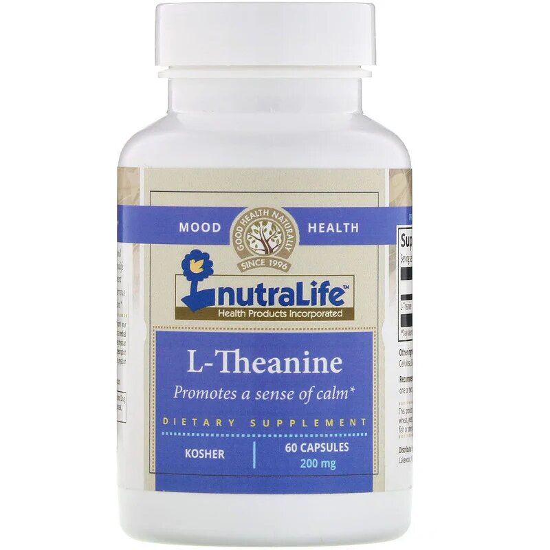 

NutraLife L-Theanine 60 капсул (4384303984)