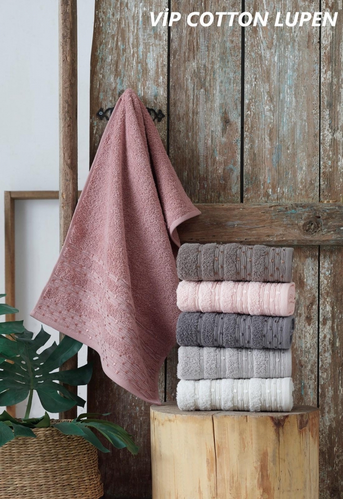 

Набор полотенец для тела Cestepe Vip Cotton 70*140 см махровые банные 6шт арт.2642_lupen