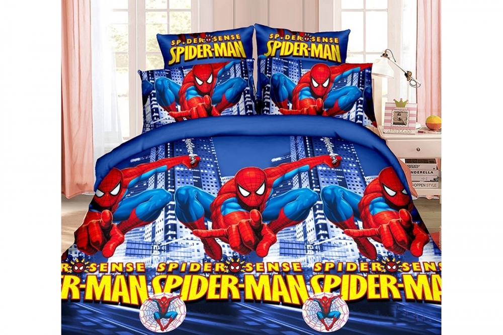

Комплект постельного белья Tag Tekstil полуторный ранфорс арт.2166_r8775_spider_man