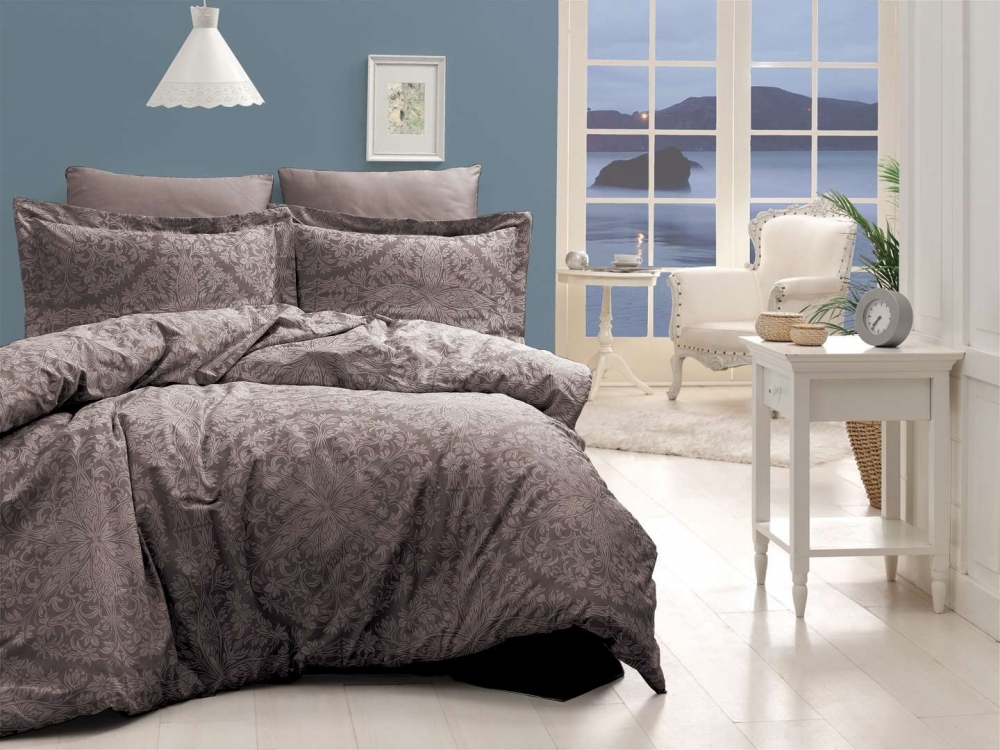 

Комплект постельного белья First Choice Satin Cotton Евро сатин арт.2040_vanessa_brown