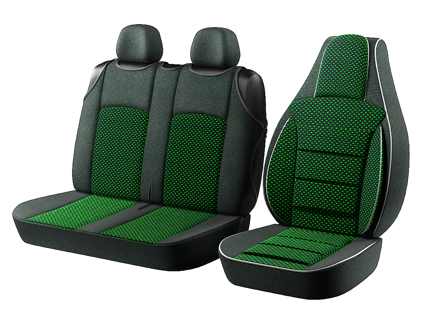 Авточехол Пилот BUS 2+1 Reno Trafic зелёная 100 проц. – фото, отзывы ...