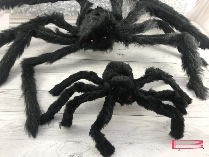 

Паук черный декорации на Хэллоуин Halloween 200 см