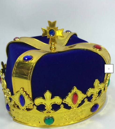 

Шапка корона Царь Царская корона синяя