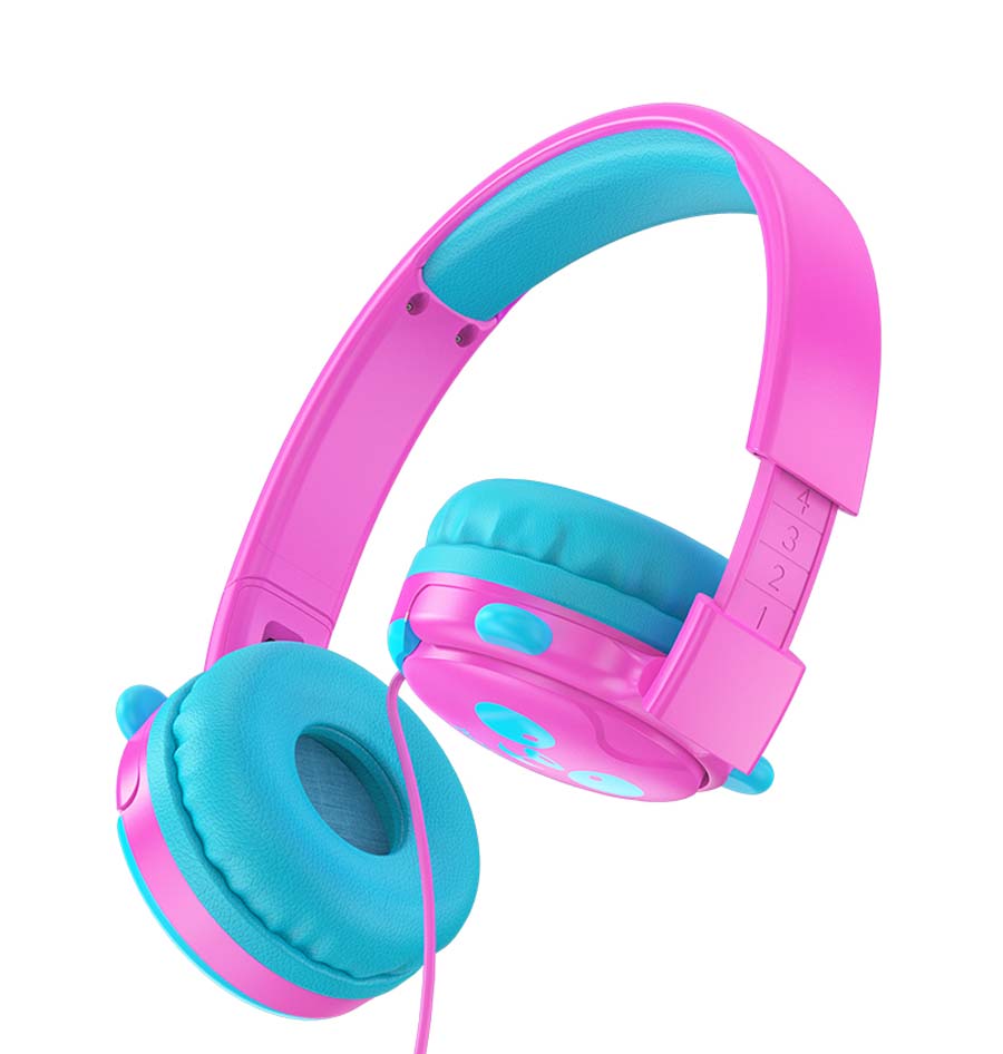 

Наушники накладные проводные HOCO W31 PANDA Cheerful Headphones Розовый/ Голубой (W31ROSE)