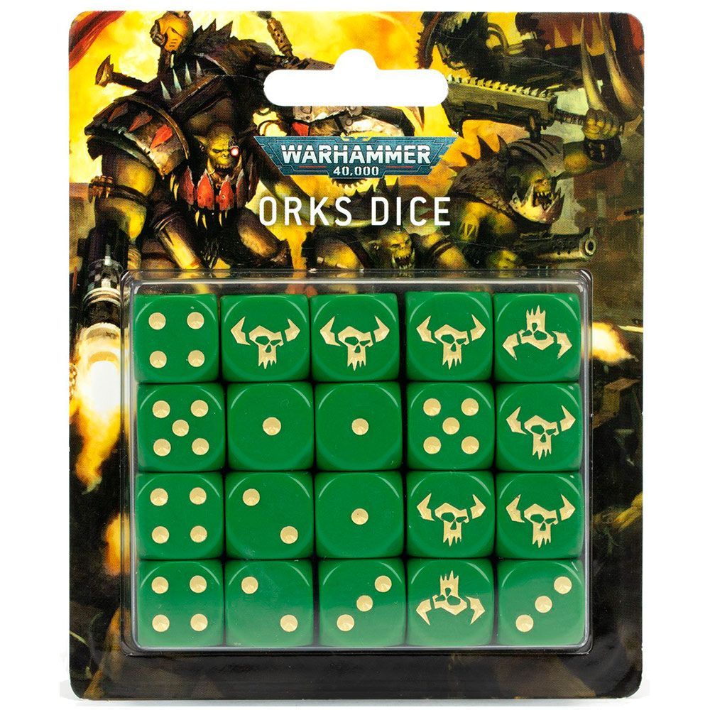 

Настольная игра Games Workshop ORK WARHAMMER 40000: ORKS DICE (99220103005) (5011921143931)