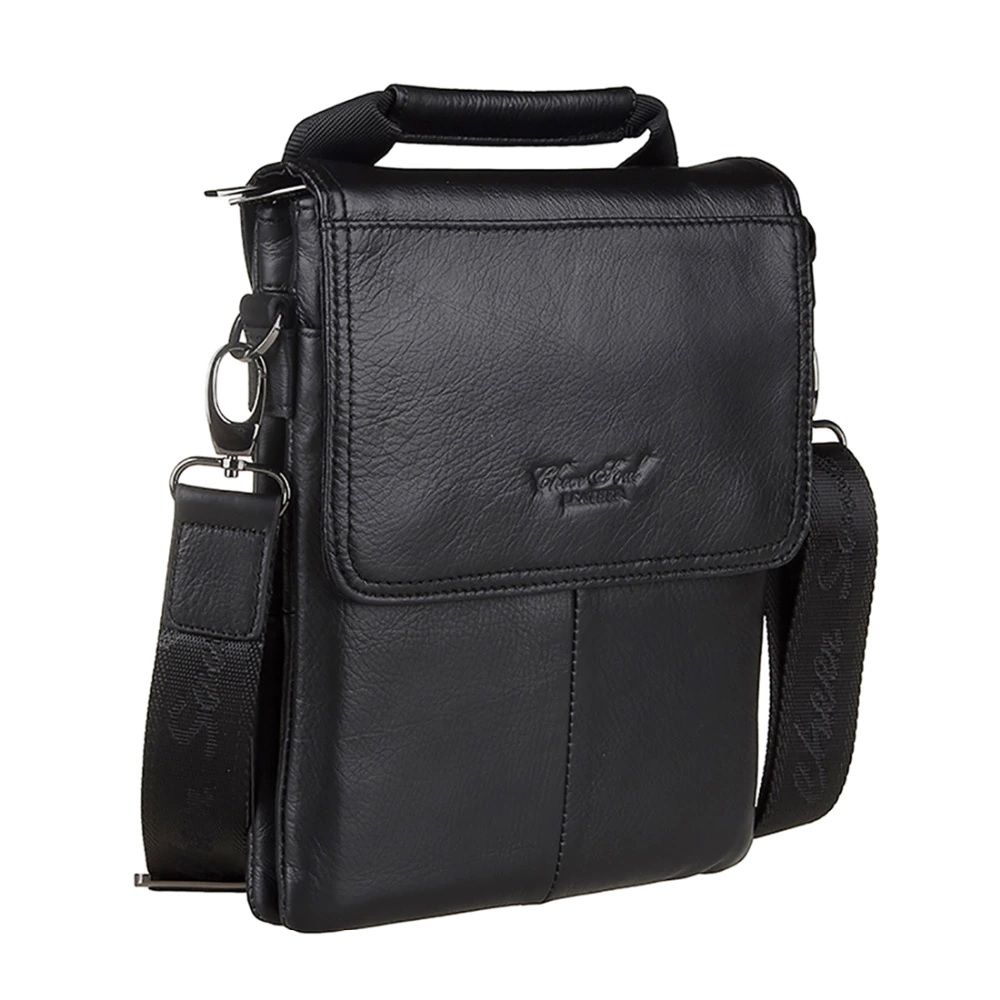 

Сумка мужская кожаная Cheer Soul 6830 Чёрный 2900000141506