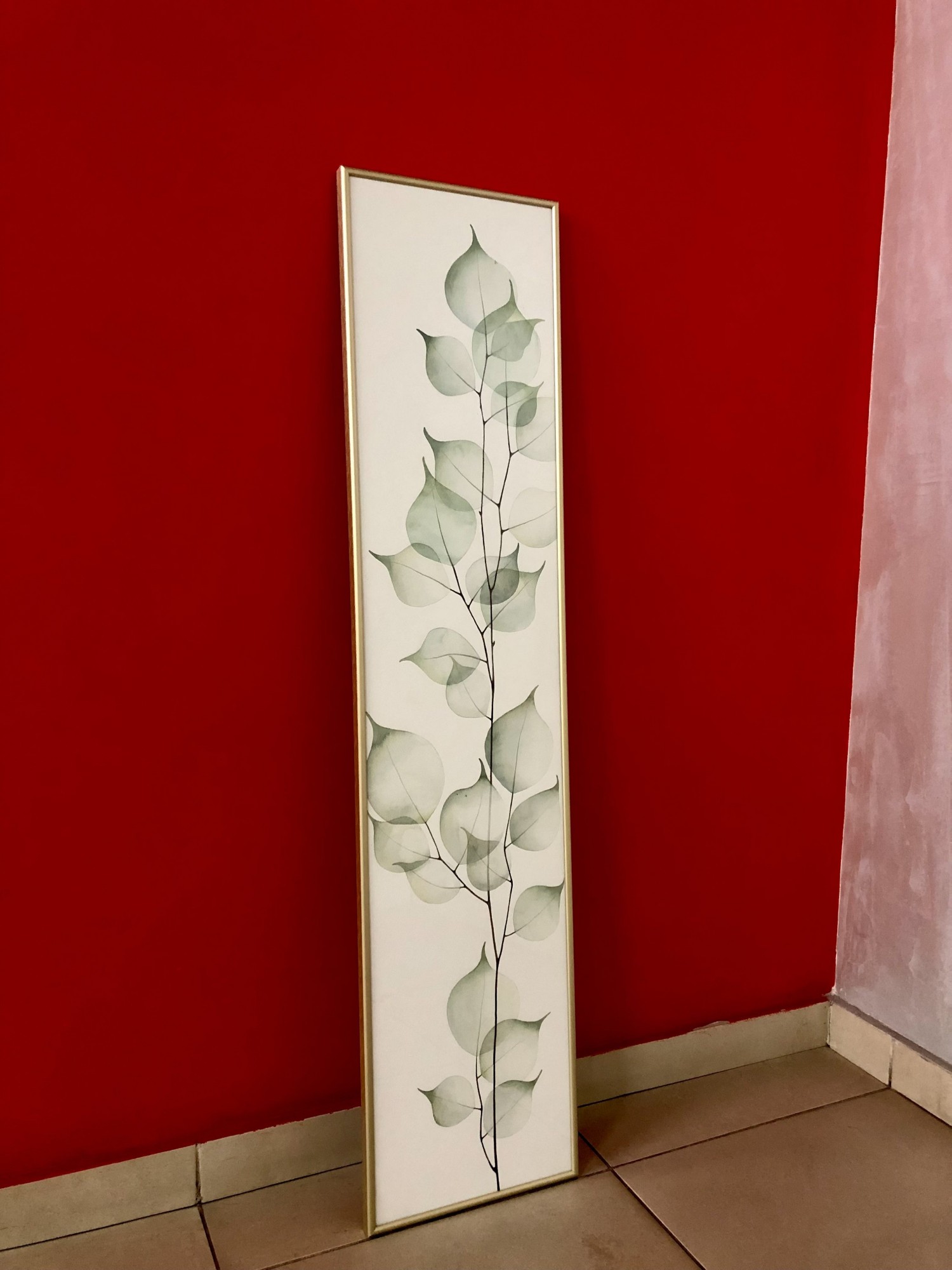 

Картина "Веточка" живопись 260х1110мм (акварель) Frames Posters Decor