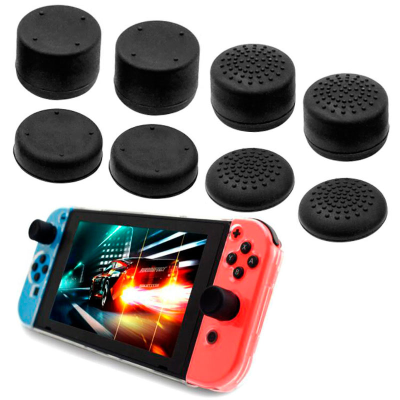 

Силиконовые накладки на стики Honson для Nintendo Switch черный 8 шт