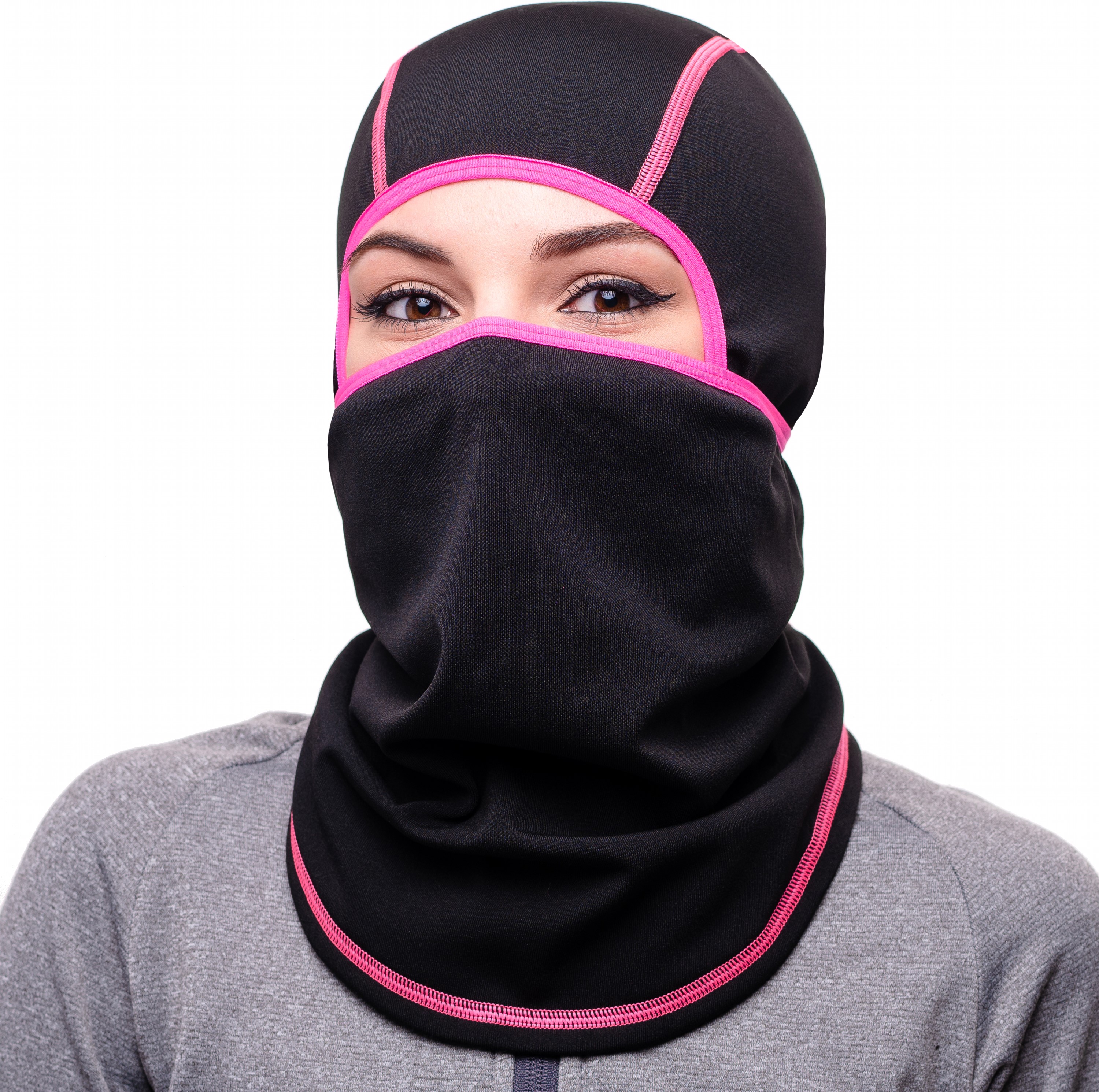 

Балаклава зимняя Karimat Samurai S/M Черно-розовая (s-sm-black-Pink)
