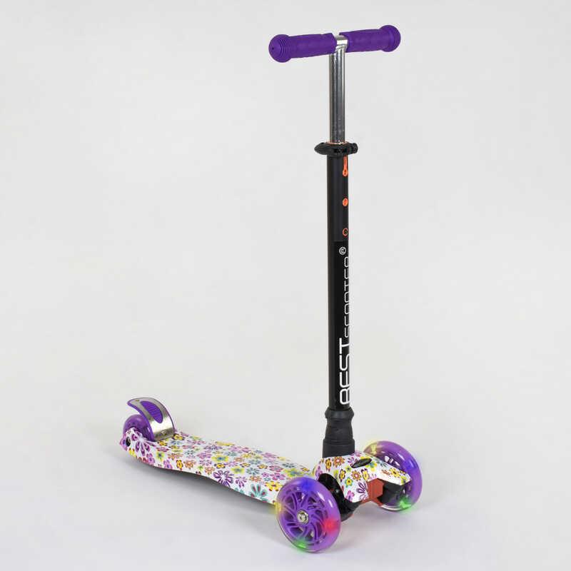 

Самокат А 25528 /779-1326 MAXI Best Scooter колеса PU Фиолетовый