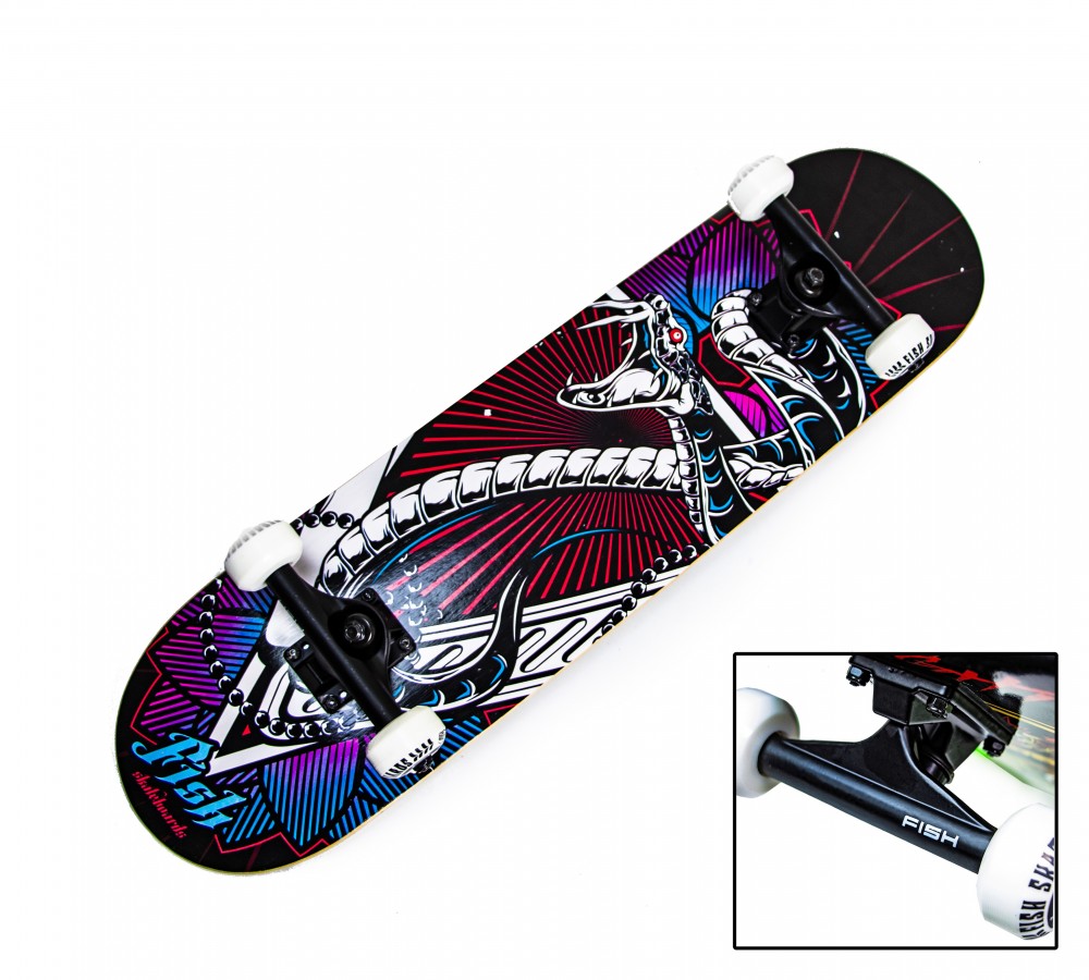 

СкейтБорд деревянный от Fish Skateboard Snake