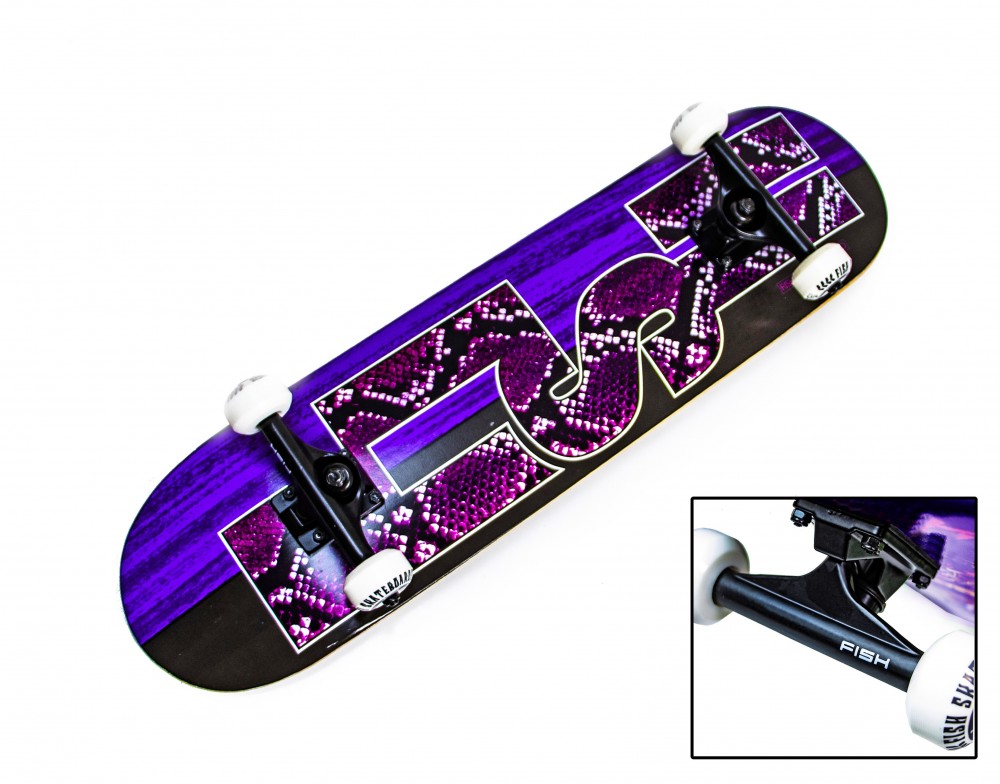 

СкейтБорд деревянный от Fish Skateboard Snake Skin