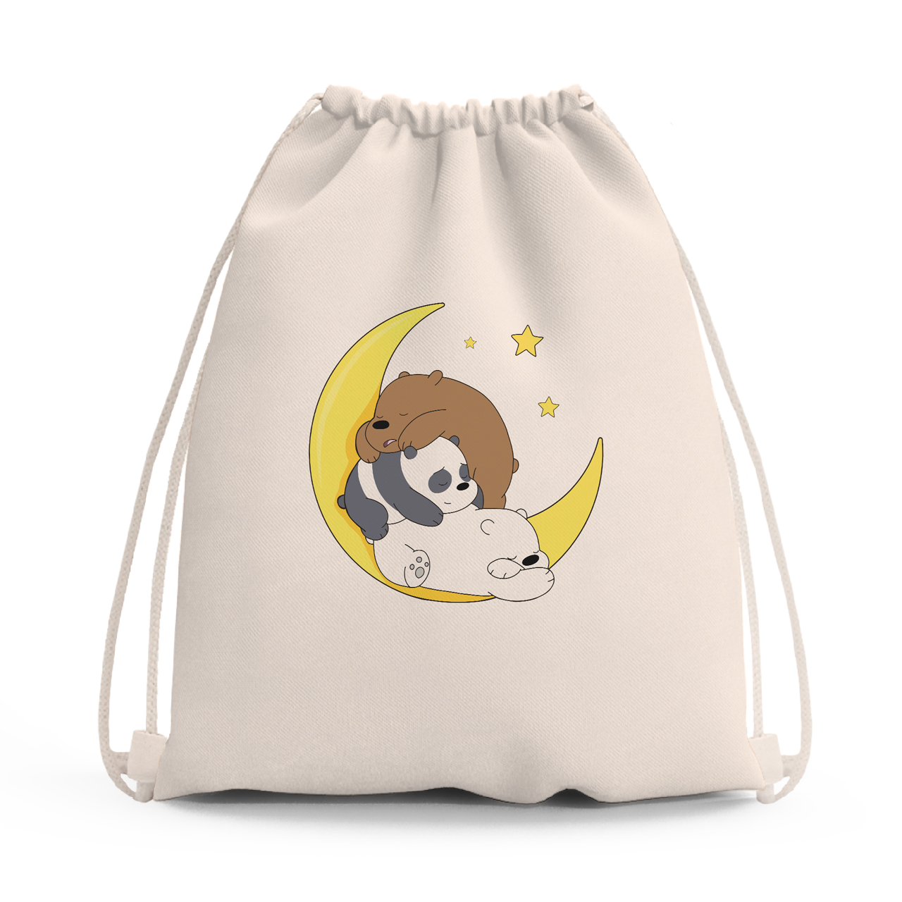

Сумка для обуви Вся правда о медведях (We Bare Bears) (10428-2894-1) Бежевая