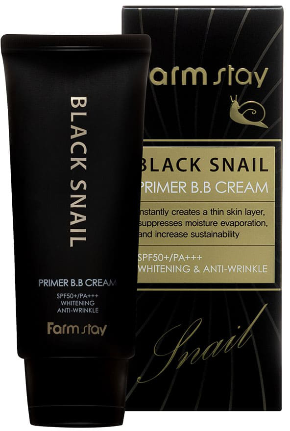 Акція на BB крем для лица Farmstay Black Snail Primer BB Cream SPF50+ PA+++ с муцином черной улитки 50 мл (8809339069724) від Rozetka UA