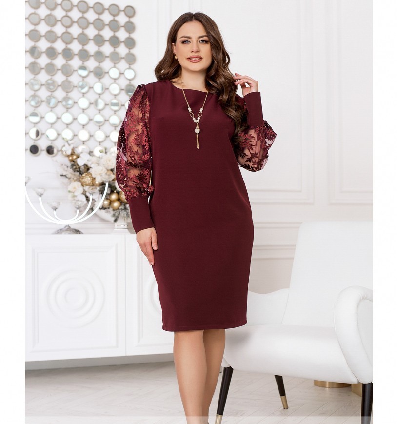 

Сукня Minova 22330 - Марсала, Сукня Minova 22330 66-68 Марсала