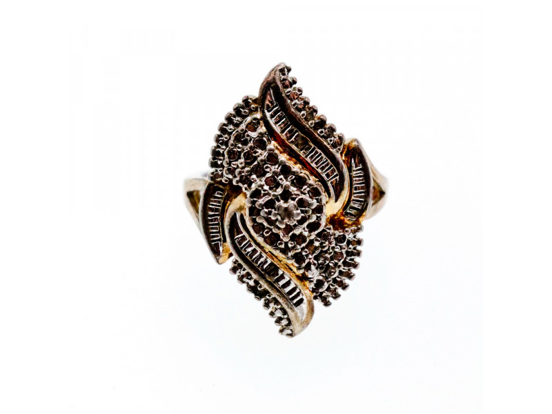 

Серебряное Кольцо со вставками из позолоты 925 проба Sky Jewelry 002124