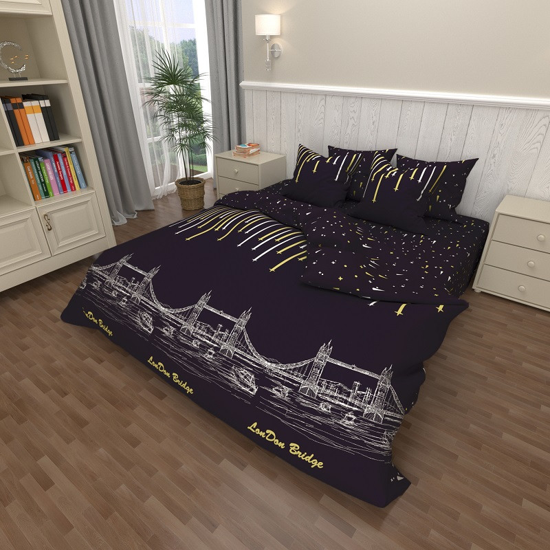 

Комплект постельного белья Krispol двуспальный GOLD LUX 180*220(420.157539)