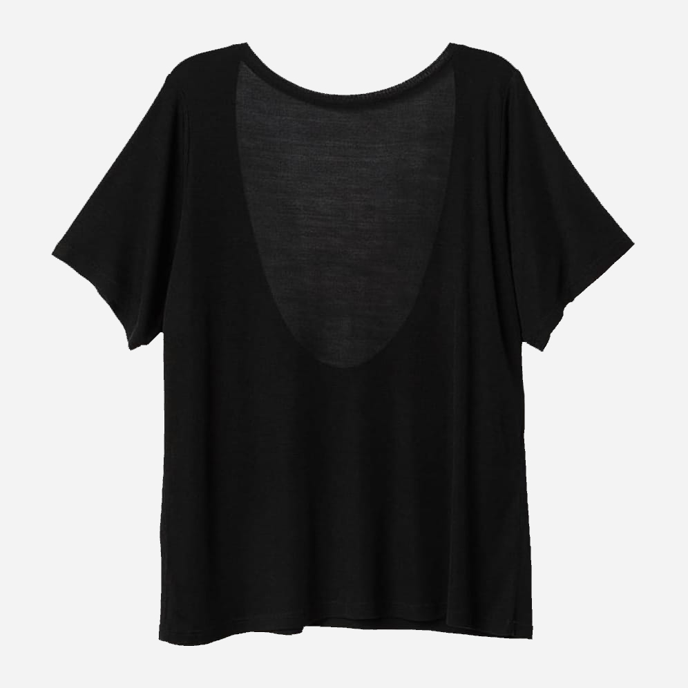

Футболка H&M 0445419  Черная, Футболка H&M 0445419 38 Черная