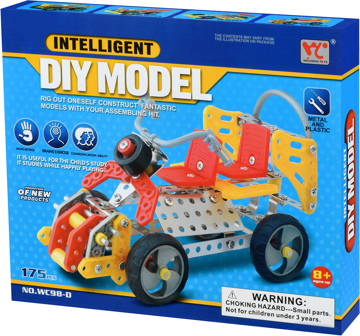 

Конструктор металлический Same Toy Inteligent DIY Model 175 элементов (WC98DUt) (2340000005703)