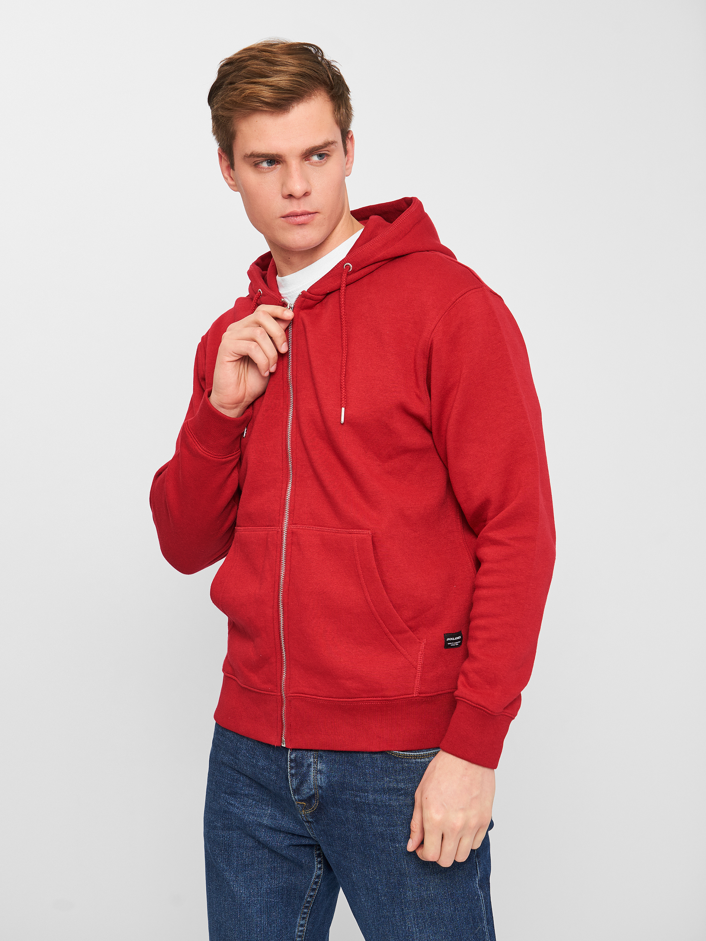 

Толстовка Jack & Jones XAZ259814CAGB  Красная, Толстовка Jack & Jones XAZ259814CAGB S Красная