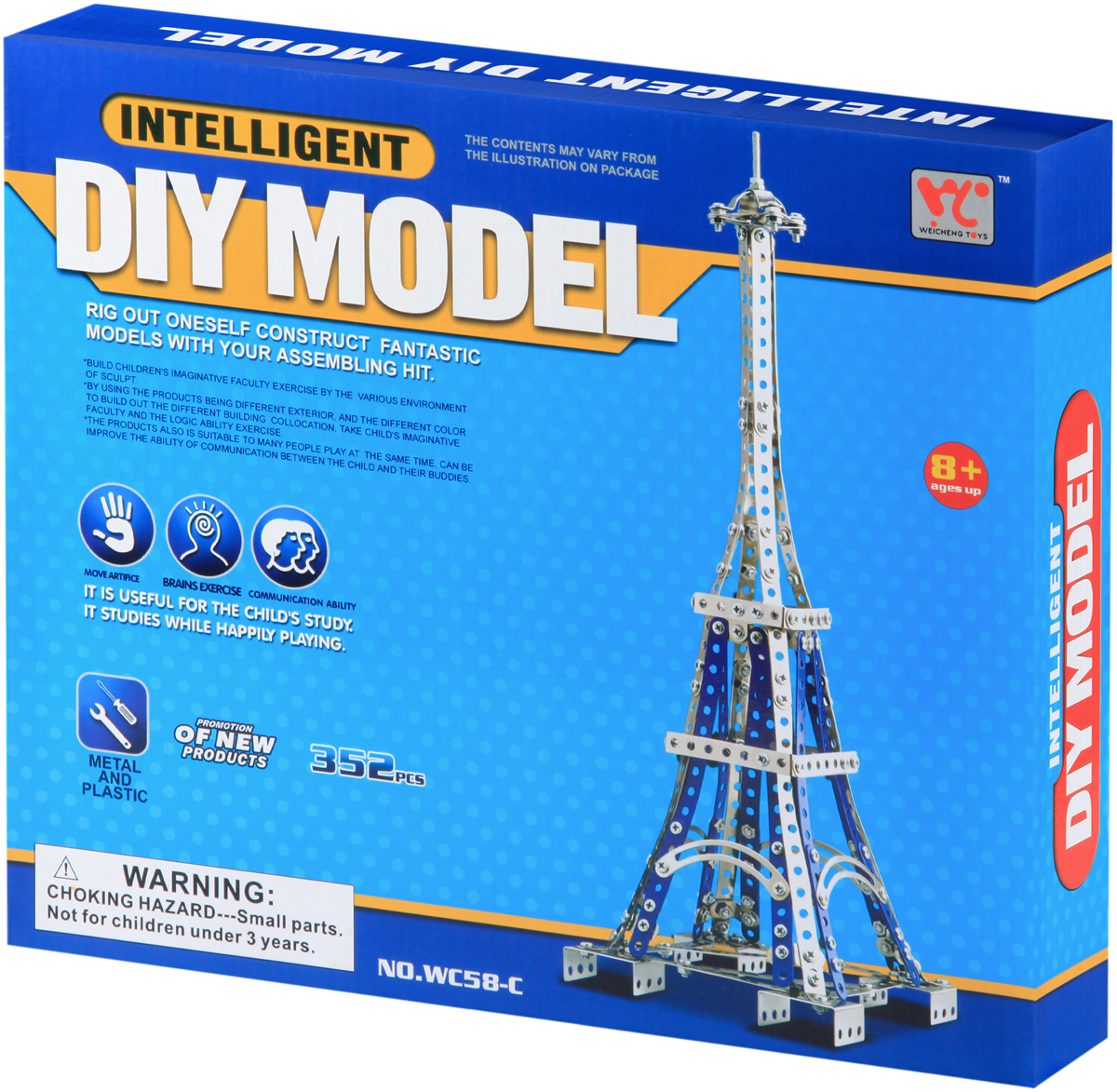 

Конструктор металлический Same Toy Inteligent DIY Model Эйфелева башня 352 элемента (WC58CUt) (2340000005932)