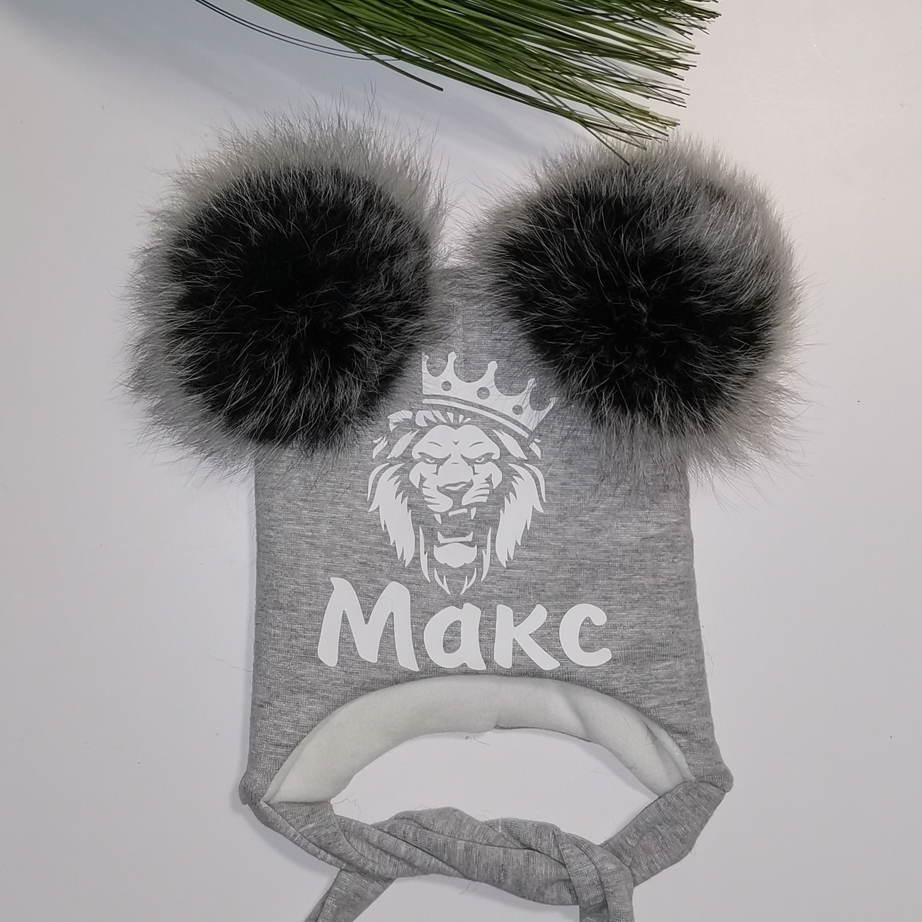 

Зимняя шапочка Amika_brand с любой надписью размер - серая 088, Зимняя шапочка Amika_brand с любой надписью размер 46-47 серая 088