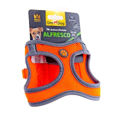 

Шлея для собак оранжевая Alfresco GimDog BGL-GP-308