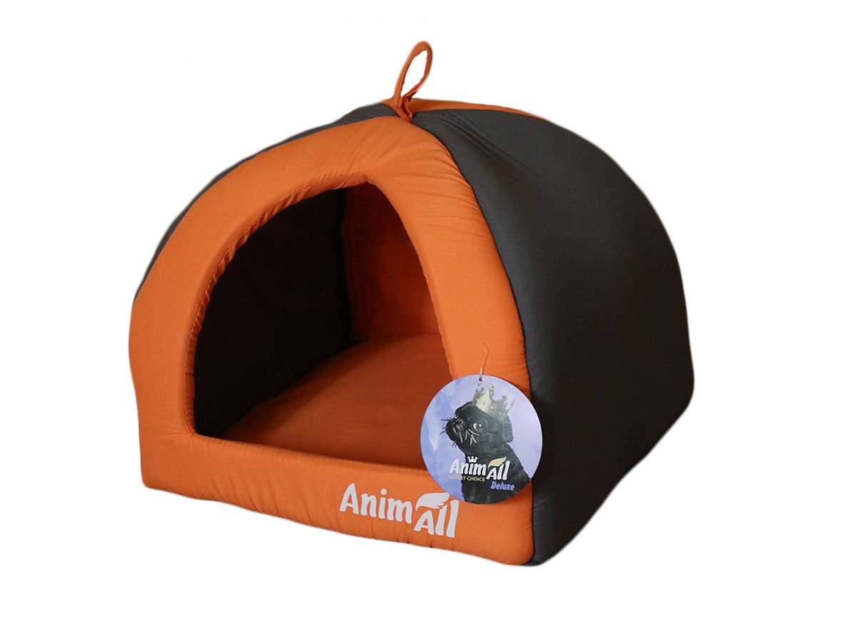 

Домик для собак и кошек серо-оранжевый AnimAll Wendy M 41 x 41 x 32 см AnimAll BGL-AL-64