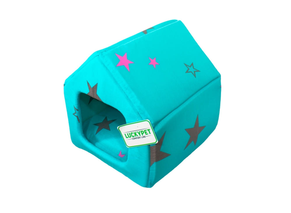 

Домик №2 для собак и котов Джеси Бирюзовый Lucky Pet 34х39х38 см Lucky Pet BGL-LP-78