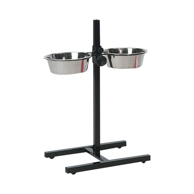 

Миски для собак на штативе H-Stand With Dishes 5 л Ø 25 см Flamingo BGL-KF-233