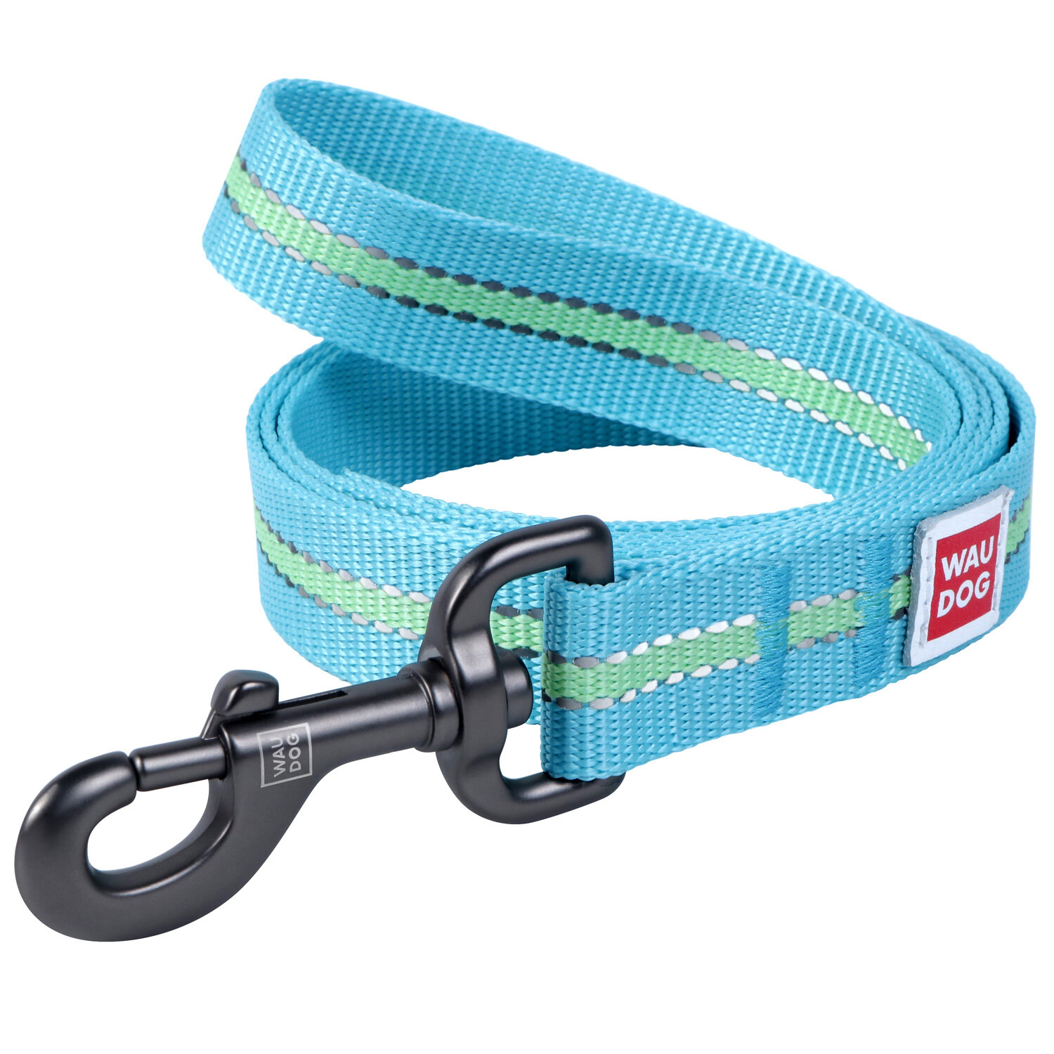 

Светоотражающий голубой поводок для собак Nylon WAUDOG ш. 25 мм, дл. 122 см WAUDOG BGL-WD-2014