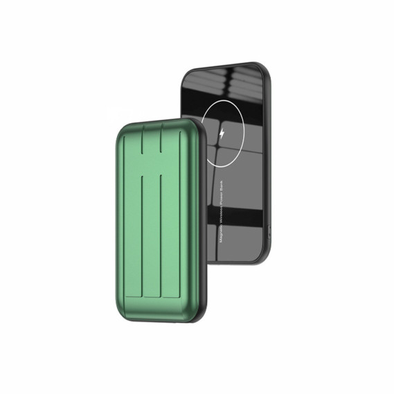 

Внешний аккумулятор с беспроводной зарядкой MagSafe Wireless Charger Power Bank 5000mAh (Зеленый)