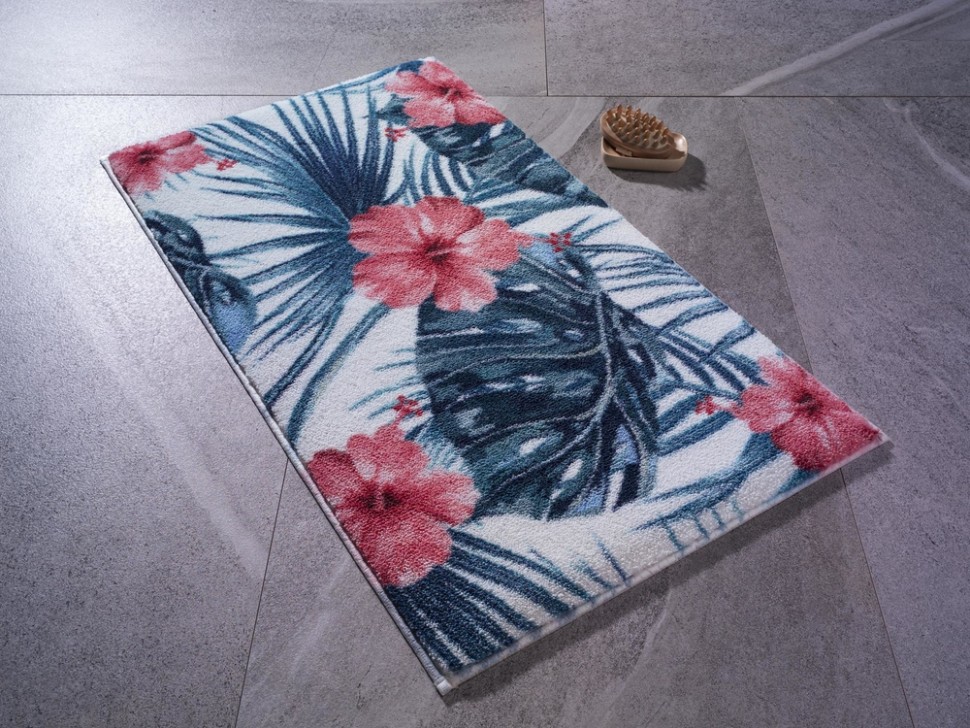 

Коврик для ванной Confetti Hibiscus Mercan 50x57 110083682