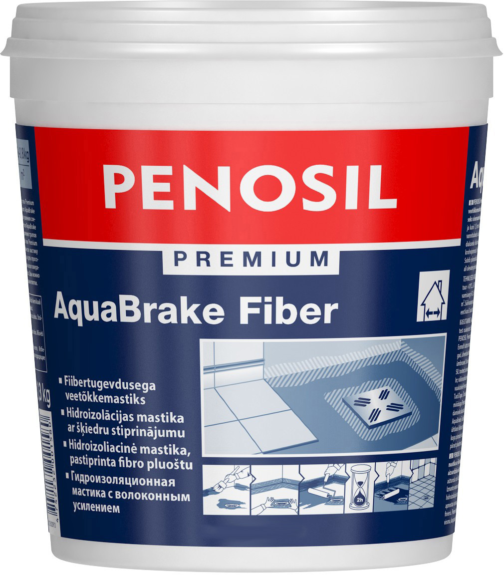 Мастика гидроизоляционная Penosil Premium AquaBrake Fiber 14 кг (Y0009)